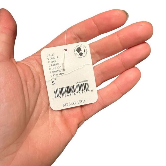 New Free People Franklin Tailored One Piece Denim Jumpsuit Rinse S - Picture 6 of 8